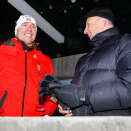 4. - 5. februar: Kong Harald er til stede under world cup i skiskyting i Holmenkollen (Foto: Håkon Mosvold Larsen / Scanpix)
